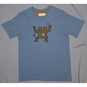 Coach X Keith Haring Siamese Twins Print Graphic Cotton T-Shirt Medium Embroider